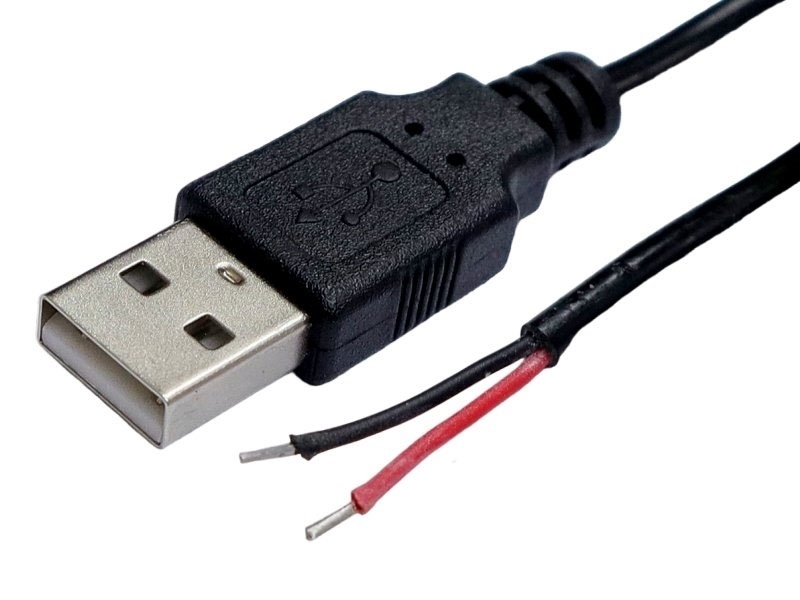 USB A公單邊 線長25cm (22AWG*2C)